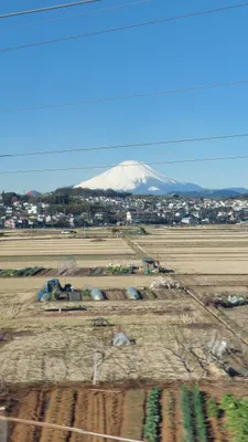 A view of Mt. Fuji on the N'EX
